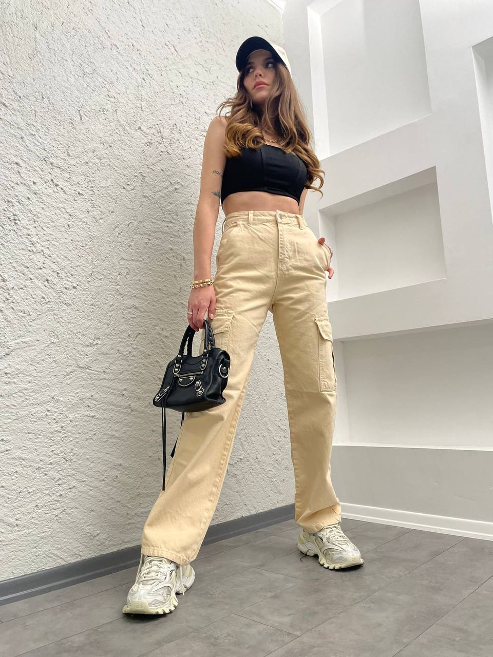 Creamy Cargo Pants